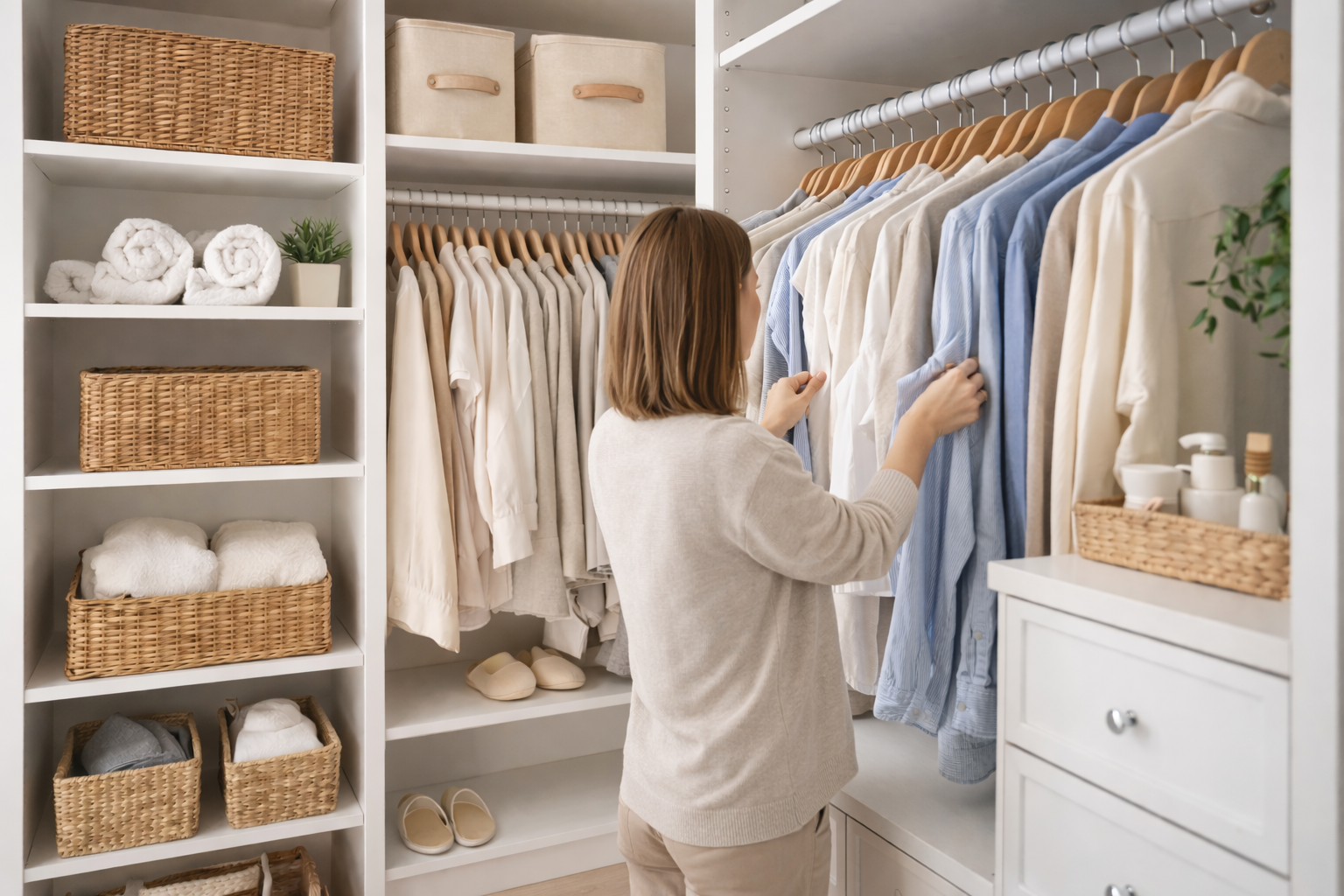 Rangement et organisation d'une maison